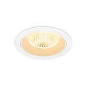 Plafondinbouwarmatuur NUMINOS® L rond, geschikt voor beeldschermwerkstations IP20, wit, gelakt dimbaar