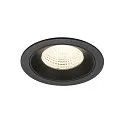 Plafondinbouwarmatuur NUMINOS® L rond, geschikt voor beeldschermwerkstations IP20, zwart, gelakt dimbaar