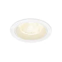 Plafondinbouwarmatuur NUMINOS® L rond, geschikt voor beeldschermwerkstations IP20, wit, gelakt dimbaar
