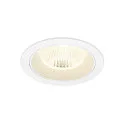 Plafondinbouwarmatuur NUMINOS® L rond, geschikt voor beeldschermwerkstations IP20, wit, gelakt dimbaar