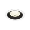 Plafondinbouwarmatuur NUMINOS® L geschikt voor beeldschermwerkstations IP20, zwart, wit dimbaar
