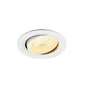 Plafondinbouwarmatuur NUMINOS® MOVE L rond, geschikt voor beeldschermwerkstations IP20, wit, gelakt dimbaar