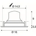 SLV Plafondinbouwarmatuur NUMINOS® MOVE L draaibaar, geschikt voor beeldschermwerkstations IP20, zwart, wit dimbaar