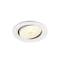 Plafondinbouwarmatuur NUMINOS® MOVE L rond, geschikt voor beeldschermwerkstations IP20, wit, gelakt dimbaar