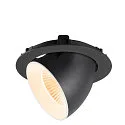 SLV Plafondinbouwarmatuur NUMINOS® GIMBLE XL geschikt voor beeldschermwerkstations IP20, zwart, wit, gelakt dimbaar