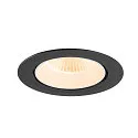 SLV Plafondinbouwarmatuur NUMINOS® GIMBLE XL geschikt voor beeldschermwerkstations IP20, zwart, wit, gelakt dimbaar