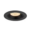 SLV Plafondinbouwarmatuur NUMINOS® GIMBLE XL geschikt voor beeldschermwerkstations IP20, zwart, gelakt dimbaar