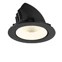 SLV Plafondinbouwarmatuur NUMINOS® GIMBLE XL geschikt voor beeldschermwerkstations IP20, zwart, wit, gelakt dimbaar