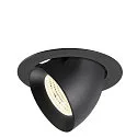 Plafondinbouwarmatuur NUMINOS® GIMBLE XL geschikt voor beeldschermwerkstations IP20, zwart, gelakt dimbaar