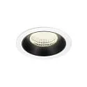 Plafondinbouwarmatuur NUMINOS® XL geschikt voor beeldschermwerkstations IP20, zwart, wit dimbaar