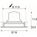 SLV Plafondinbouwarmatuur NUMINOS® MOVE XL draaibaar, geschikt voor beeldschermwerkstations IP20, zwart, wit dimbaar