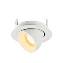 SLV Plafondinbouwarmatuur NUMINOS® GIMBLE XS rond, geschikt voor beeldschermwerkstations IP20, wit, gelakt dimbaar
