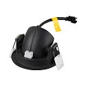 SLV Plafondinbouwarmatuur NUMINOS® GIMBLE XS rond, geschikt voor beeldschermwerkstations IP20, zwart, gelakt dimbaar