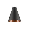 Lampenkap LALU® CONE 15, brons, zwart
