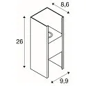 outdoor wall luminaire FLATT II PHASE up / down, sea-air resistant IP65, anthracite, brown, dark wood, lacquered dimmable