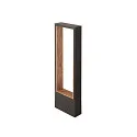 Staande armatuur voor buiten FLATT II 62 PHASE down, Zeelucht bestendig IP65, antraciet, bruin, hout donker, gelakt dimbaar