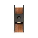 SLV Wandarmatuur voor buitenshuis FLATT II SENSOR PHASE up / down, met Sensor, schakelbaar, Zeelucht bestendig IP54, antraciet