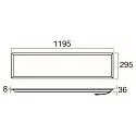Plafondarmatuur PANEL P 1200/300 45 DALI >200LM/W DALI aanstuurbaar, UGR < 19, multipower IP20, dimbaar