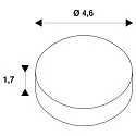SLV reflector NUMINOS® XS, copper
