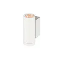SLV Wandarmatuur voor buitenshuis HELIA PRO S UP/DOWN up / down, cilindrisch, DALI aanstuurbaar, slagvast IP65, wit, gelakt dimbaar