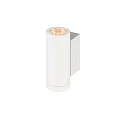 SLV Wandarmatuur voor buitenshuis HELIA PRO S UP/DOWN up / down, cilindrisch, DALI aanstuurbaar, slagvast IP65, wit, gelakt dimbaar