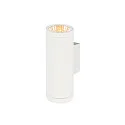 SLV Wandarmatuur voor buitenshuis HELIA PRO L UP/DOWN up / down, cilindrisch, DALI aanstuurbaar, slagvast IP65, wit, gelakt dimbaar