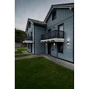 outdoor wall luminaire THEO PRO S UP/DOWN small, square, DALI controllable, sea-air resistant IP65, anthracite