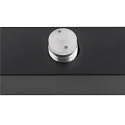 SLV mirror luminaire SUN MIRROR QUAD with switch button IP44, black, lacquered 