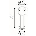 SLV Staande armatuur voor buiten TAHA II 45 CCT Switch IP65, zwart, gelakt dimbaar