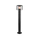 SLV outdoor floor lamp TAHA II 70 CCT Switch IP65, black, lacquered dimmable