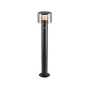 Staande armatuur voor buiten TAHA II 70 met Sensor, CCT Switch, schakelbaar IP54, zwart, gelakt 