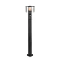 Staande armatuur voor buiten TAHA II 90 met Sensor, CCT Switch, schakelbaar IP54, zwart, gelakt 