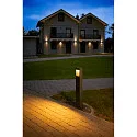 SLV Staande armatuur voor buiten QUAD PRO 90 hoekig, DALI aanstuurbaar, slagvast, Zeelucht bestendig IP65, antraciet dimbaar