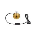 SLV table lamp PANTILO ROPE 19 cylindrical E27, gold dimmable