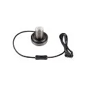SLV wall and ceiling luminaire CYFT XL IP65, black, lacquered dimmable