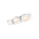 SLV wall and ceiling luminaire KALU 2.0 TRIPLE PHASE 3 flames, UGR < 19, cardanic swivelling IP20, white dimmable
