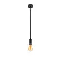 SLV Pendelarmatuur LALU® E27 IP20, zwart dimbaar