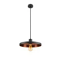 SLV Pendelarmatuur LALU® E27 IP20, zwart dimbaar