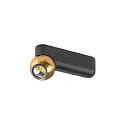 SLV wall and ceiling luminaire DYSKO IP20, gold, black, lacquered dimmable