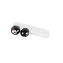 SLV wall and ceiling luminaire DYSKO IP20, black, white, lacquered dimmable