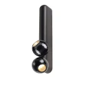 SLV wall and ceiling luminaire DYSKO CW DOUBLE PHASE 2700K 2 flames, adjustable IP20, black dimmable