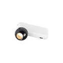 SLV wall and ceiling luminaire DYSKO IP20, black, white, lacquered dimmable