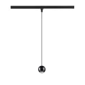 SLV 1-phase pendant luminaire DYSKO 1PH PD PHASE down, ball shaped IP20, black dimmable
