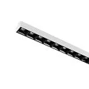 SLV 3-phase spot SIGHT EVO SINGLE 1200 DALI 2 1-fold, square, DALI controllable, with grid, UGR < 16 IP20, black dimmable