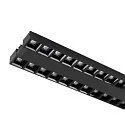 SLV 3-phase spot SIGHT EVO DOUBLE 600 DALI 2 2-fold, square, DALI controllable, with grid, UGR < 16 IP20, white dimmable