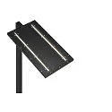SLV floor lamp WORKLIGHT EASY FL with switch, suitable for VDU workstation, black dimmable