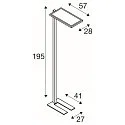 SLV floor lamp WORKLIGHT EASY FL with switch, suitable for VDU workstation, black dimmable