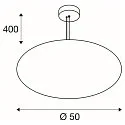 Pendelarmatuur OLYPSO 50 E27 IP20, zwart dimbaar