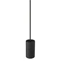 Pendelarmatuur FITU PD STONE E27 IP20, zwart dimbaar