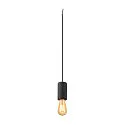 Pendelarmatuur FITU PD STONE E27 IP20, zwart dimbaar